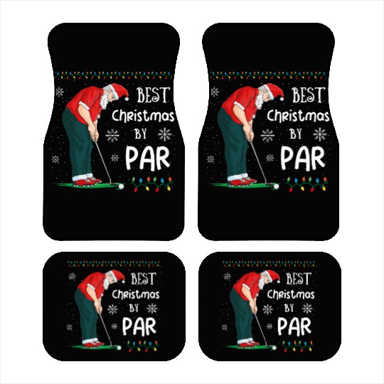 Golf Santa Claus Pun Golfer Gift Golfing Car Mats
