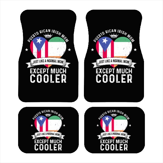 Puerto Rico Flag Ireland Mom Mothers Day Women Car Mats