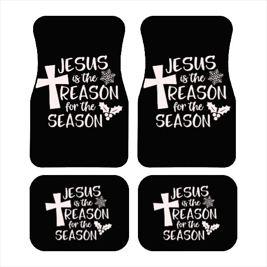 Jesus is The Reason for the Season Candy Christian Car Mats