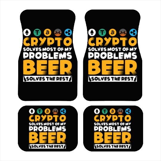 The evolution of money bitcoin btc crypto cryptocu Car Mats