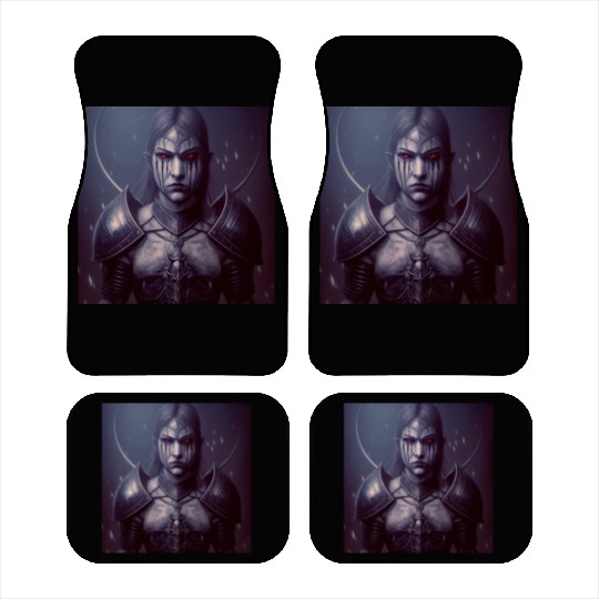 Mashup Female Vampire & Dark Fantasy Knight Car Mats