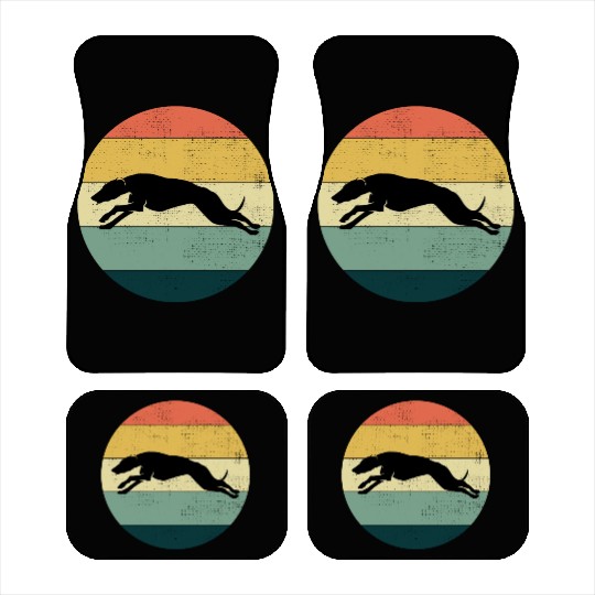 Greyhound Racing Dog Pet Race Animal Racer Car Mats