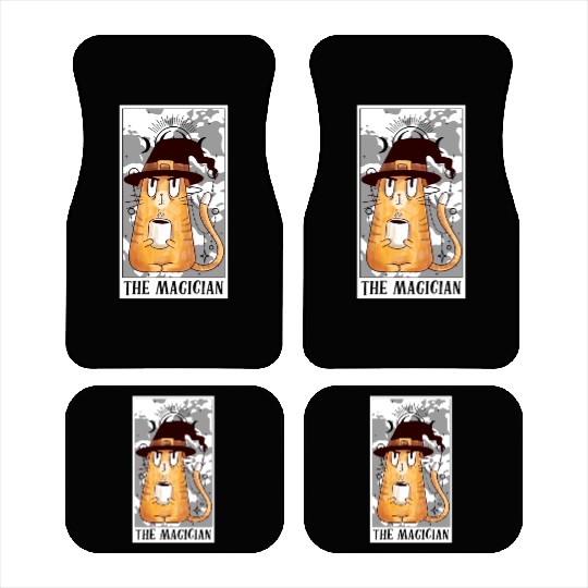 The Magician Tarot Card Funny Cat Tarot Card Tarot Car Mats