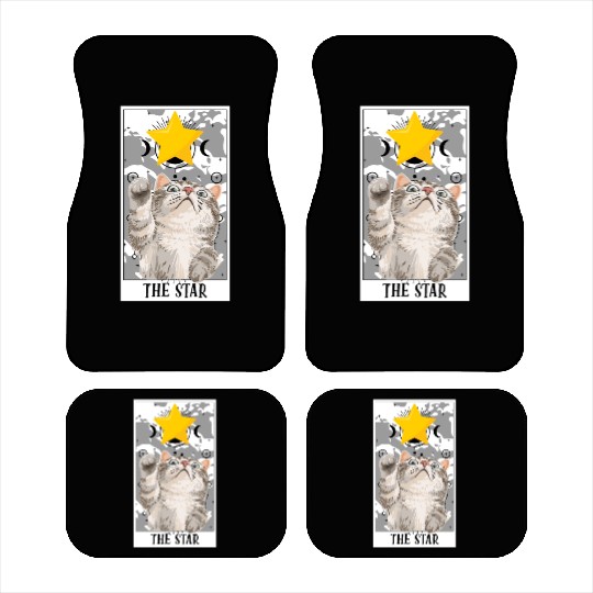 The Star Tarot Card Funny Cat Tarot Card A Tarot Car Mats