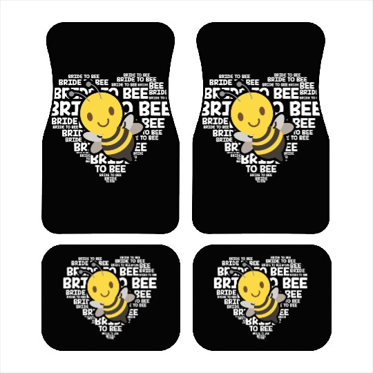 Bride To Bee Funny Engagement Future Wife Gift Car Mats