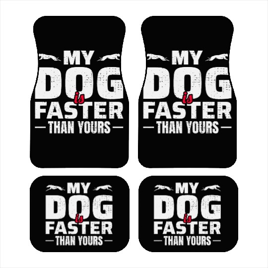 Greyhound Racing Dog Pet Race Animal Racer Car Mats