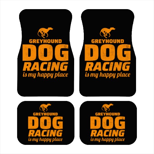 Greyhound Racing Dog Pet Race Animal Racer Car Mats
