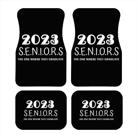 Funny Class of 2023 The One Where They Graduate Car Mats