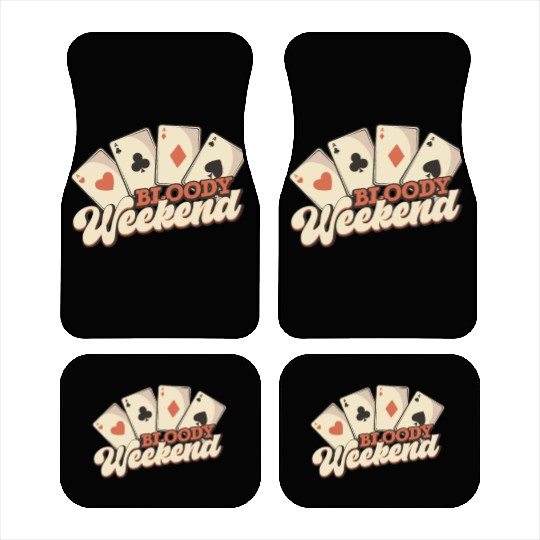 Poker Casino Poker Player Gambling Roulette Car Mats