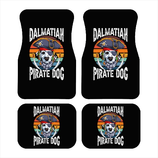 Dalmatian Pirate Dog Car Mats