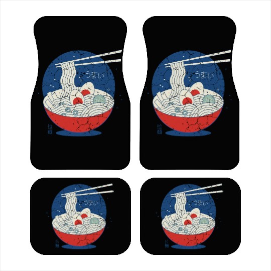 Great Ramen Wave, Great Ramen Wave vintage, foods Car Mats
