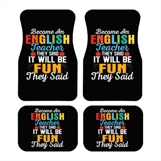 Become An English Teacher Language Grammar Car Mats