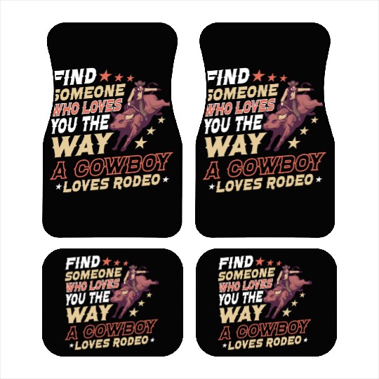 Rodeo Bull Riding Livestock Show Farmer Cattle Car Mats