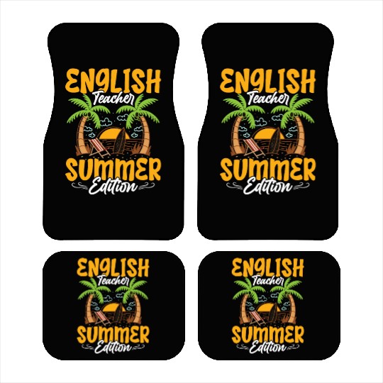 English Teacher Summer Edition Language Grammar Car Mats