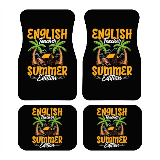 English Teacher Summer Edition Language Grammar Car Mats