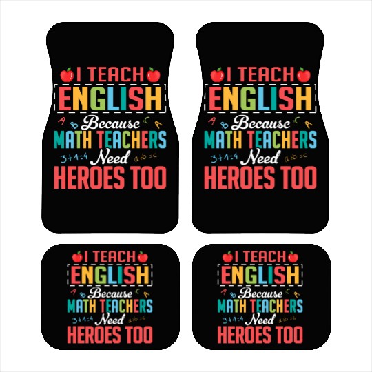I Teach English Grammar English Teacher Car Mats
