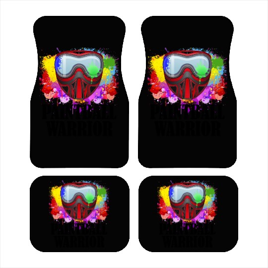 Paintball Warrior Mask Squad Paintballer Air Gun Car Mats