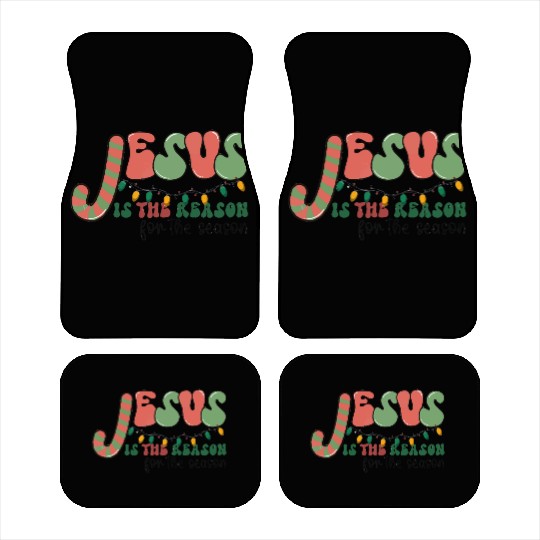 Jesus is The Reason for the Season Candy Christian Car Mats