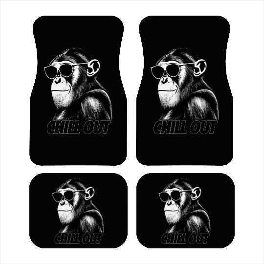 Chimpanzee chill out Car Mats