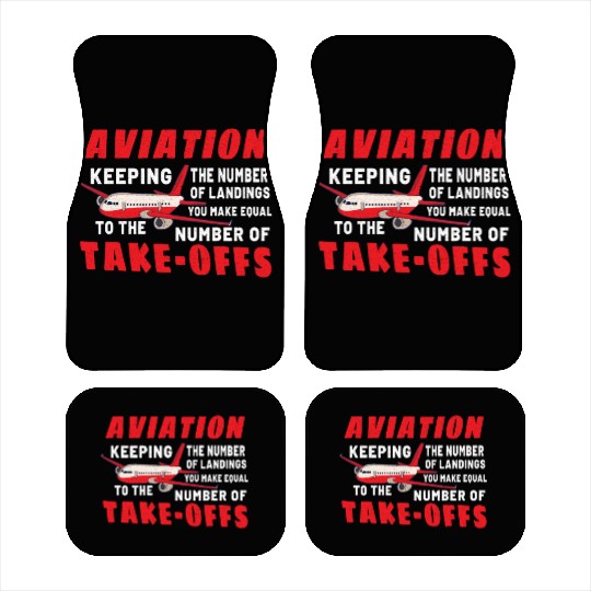 Pilot Aviation Airplane Airline Future Pilots Car Mats
