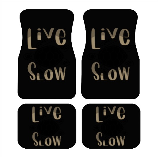 Relax and Live Slow Sea Turtle Beachy Vacation Car Mats