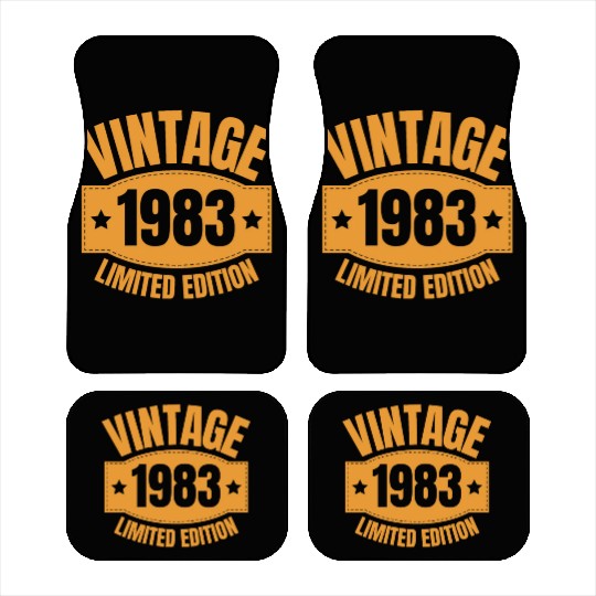 40 Years Vintage 1983 Retro 40th Birthday Car Mats