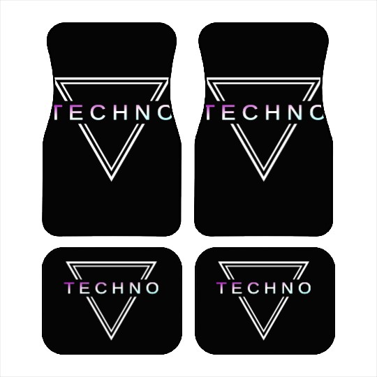 Techno House Party EDM Festival Goa Electro Rave Car Mats