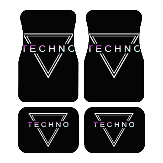 Techno House Party EDM Festival Goa Electro Rave Car Mats