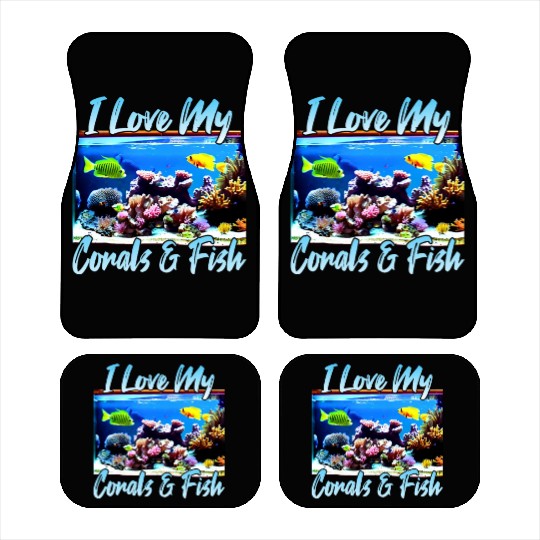 Saltwater aquarium coral fish Car Mats