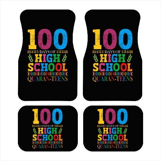 100 Days Of High School Quaran-teens Masked Car Mats