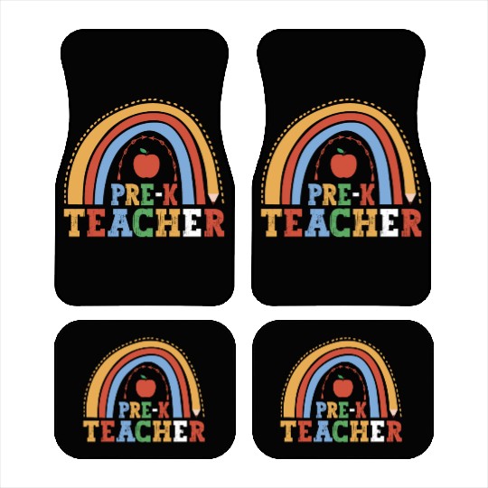Pre-K Teacher 100th Day Of School Education Car Mats