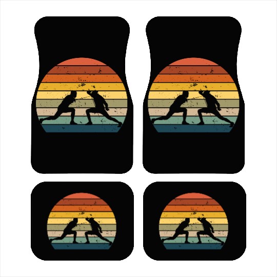 Retro fencing Car Mats