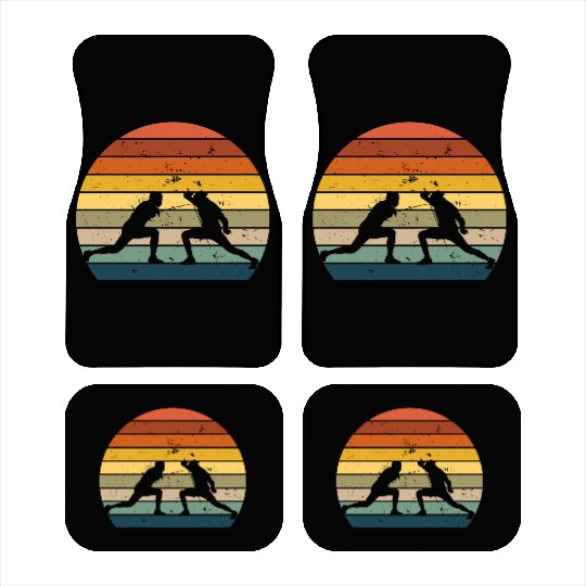 Retro fencing Car Mats