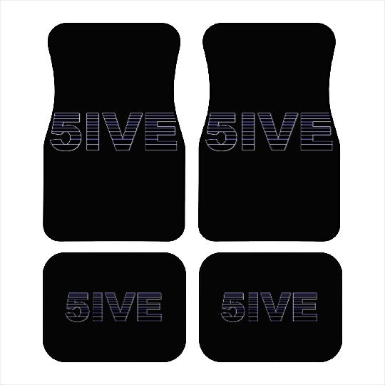 5IVE FIVE NUMBER BLACK Car Mats