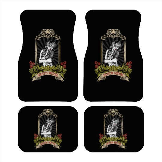 Goth Satan Rock Festivals Black Heavy Death Metal Car Mats