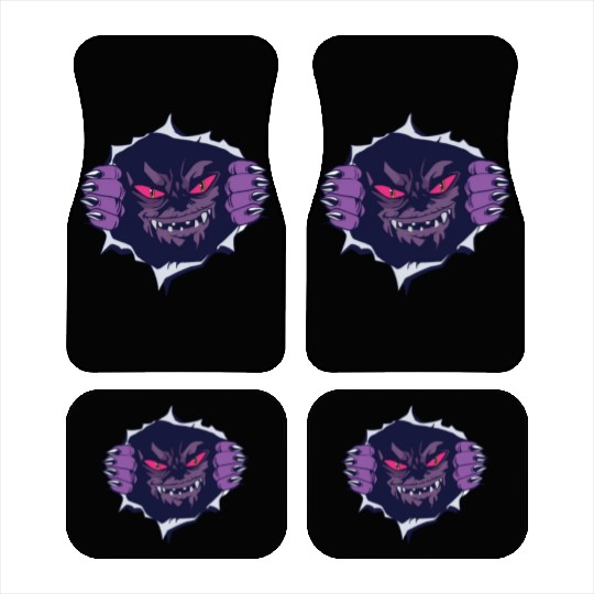 Scary creepy monster Scary creepy monster inspirat Car Mats