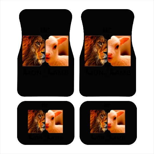 He is the Lion and the Lamb Car Mats