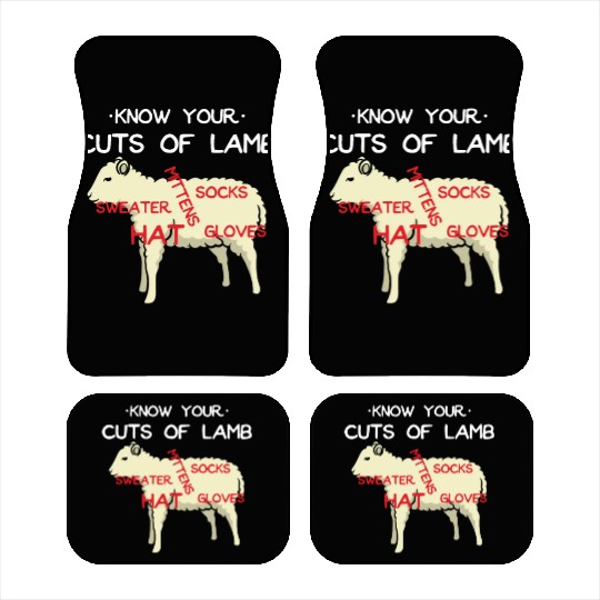 Knitting Knitter Crochet Needle Knitting Lamb Wool Car Mats