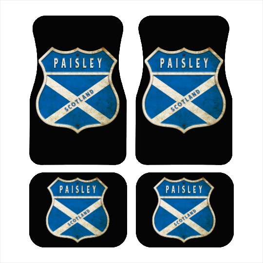 Paisley Scotland coat of arms flag design Car Mats