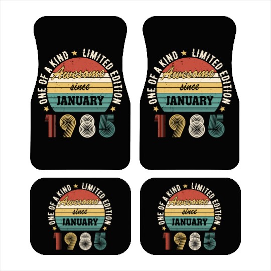 Awesome Since January 1985 Limited Edition Car Mats