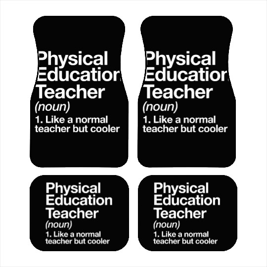 Physical Education Teacher Definition Sports P.E. Car Mats