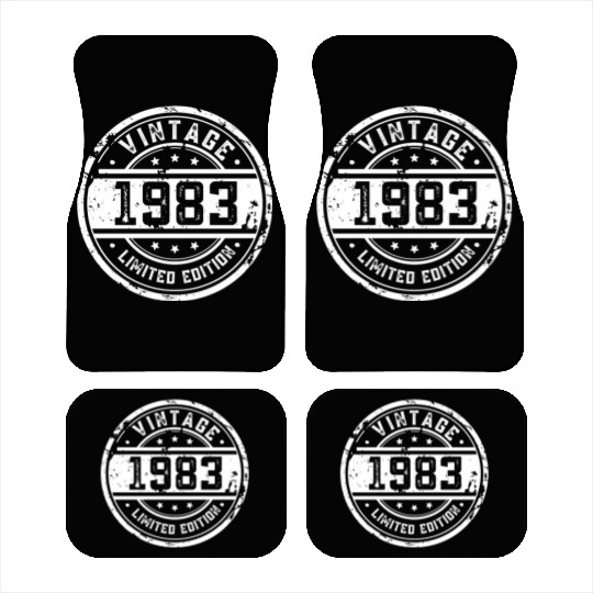 40 Years Vintage 1983 Retro 40th Birthday Car Mats