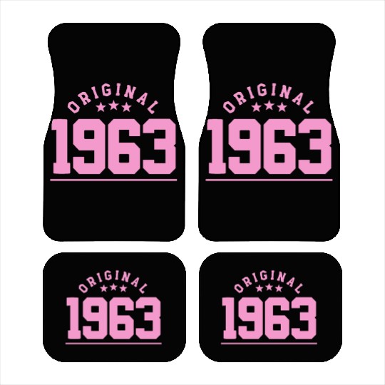 60 Years Vintage 1963 Retro 60th Birthday Car Mats