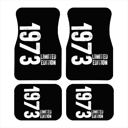 50 Years Vintage 1973 Retro 50th Birthday Car Mats