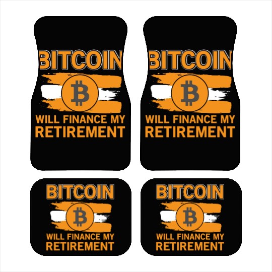 Bitcoin Retirement Crypto Currency Car Mats