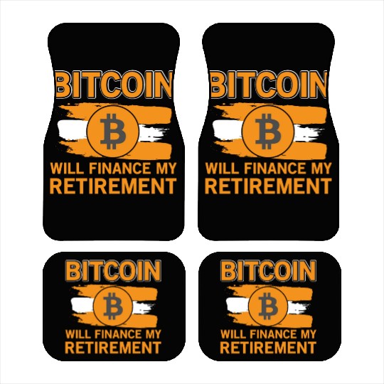 Bitcoin Retirement Crypto Currency Car Mats