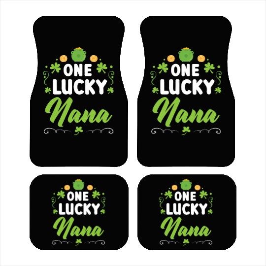 One Lucky Nana Grandma Granny St. Patricks Day Car Mats