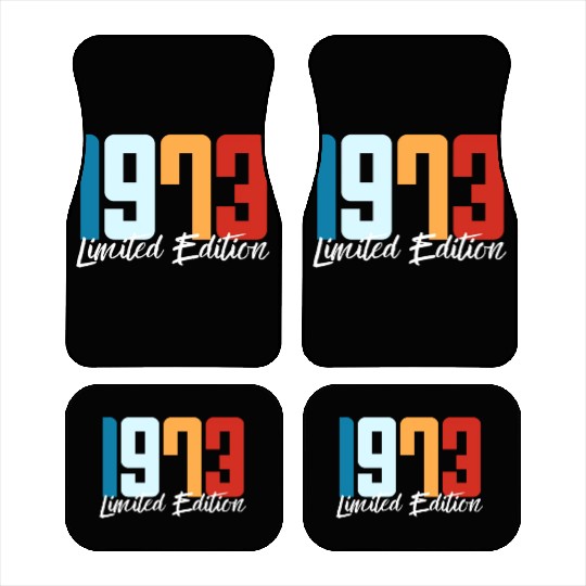 50 Years Vintage 1973 Retro 50th Birthday Car Mats