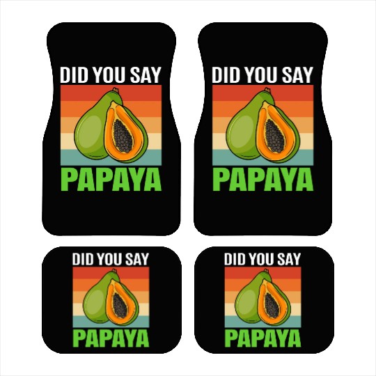 Did You Say Papaya Car Mats