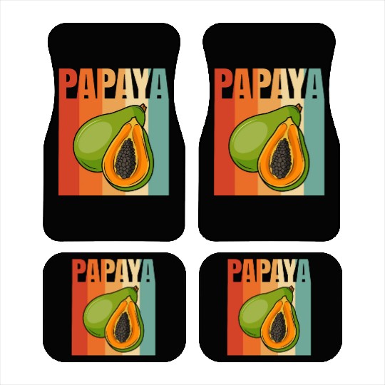 Retro Papaya Car Mats